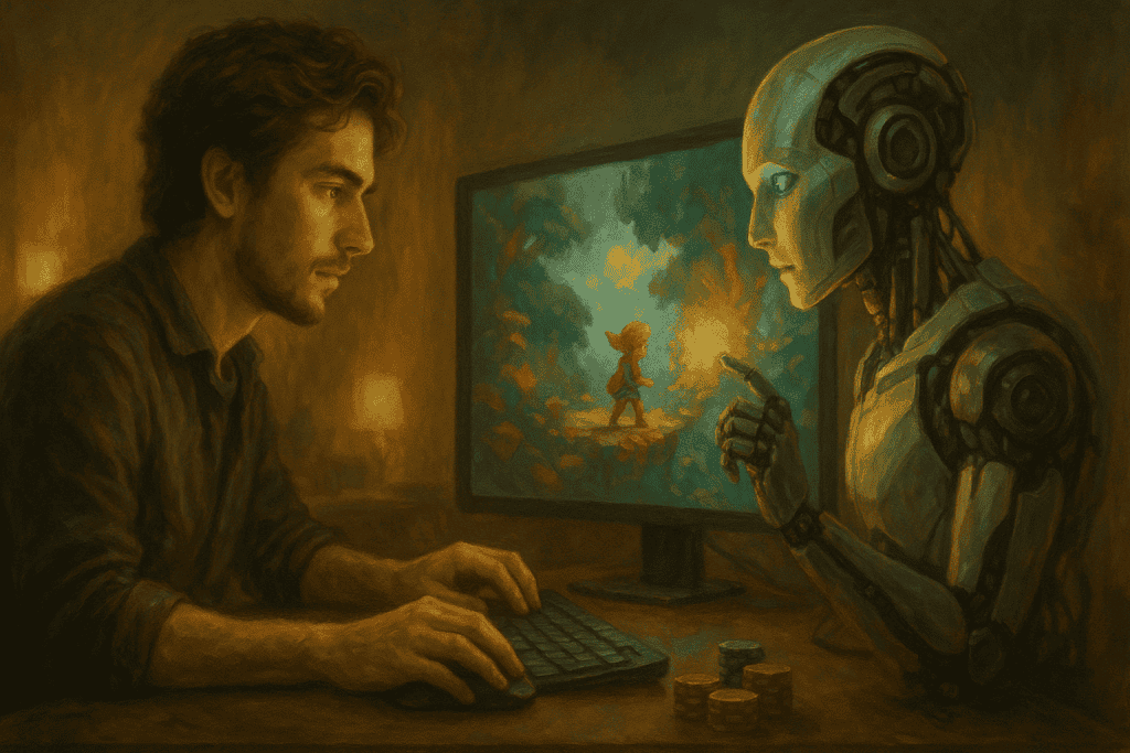 La llegada de inteligencias artificiales creativas en el desarrollo de juegos